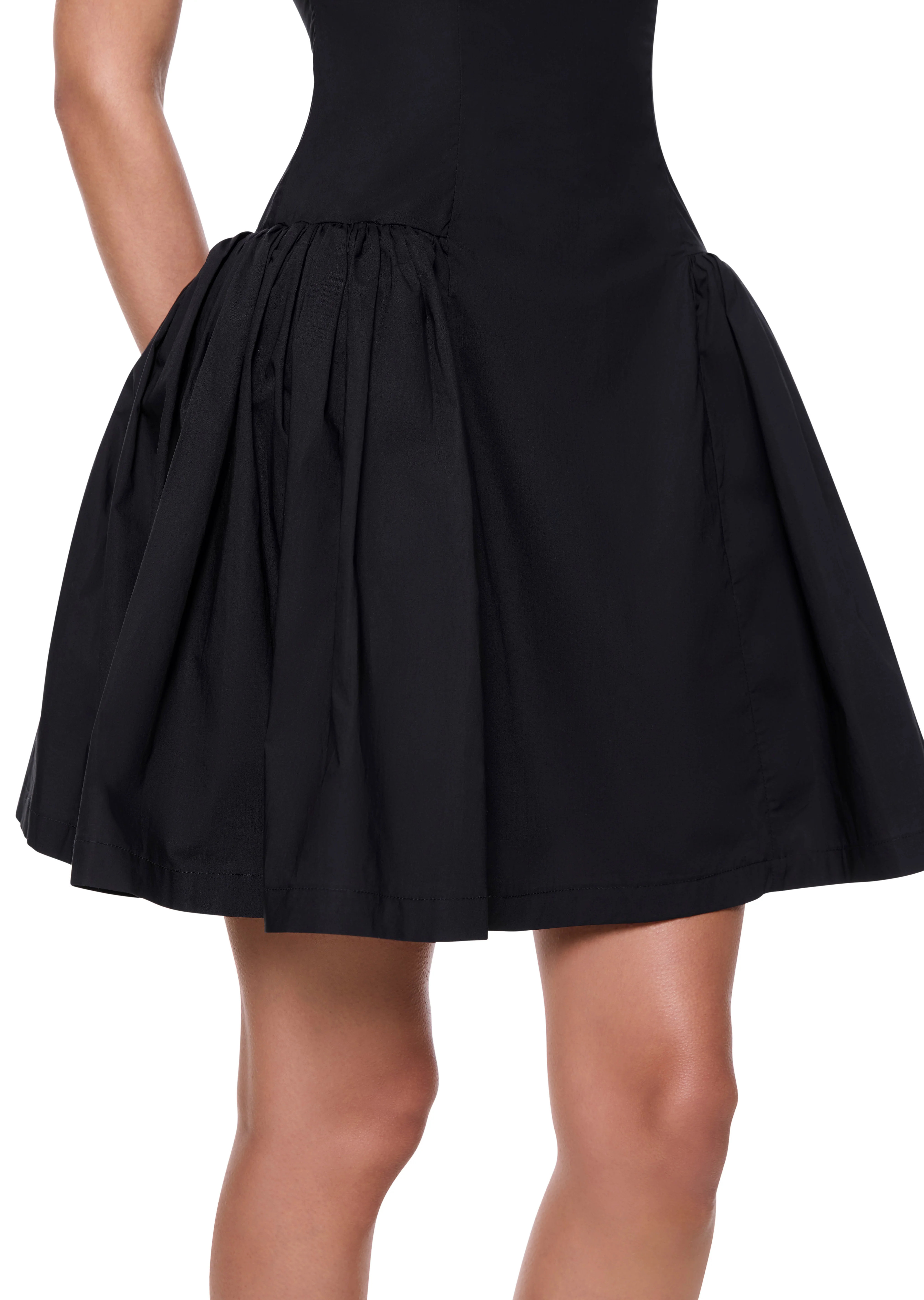 Bow Tied Hoop Cotton Dress - Image 3
