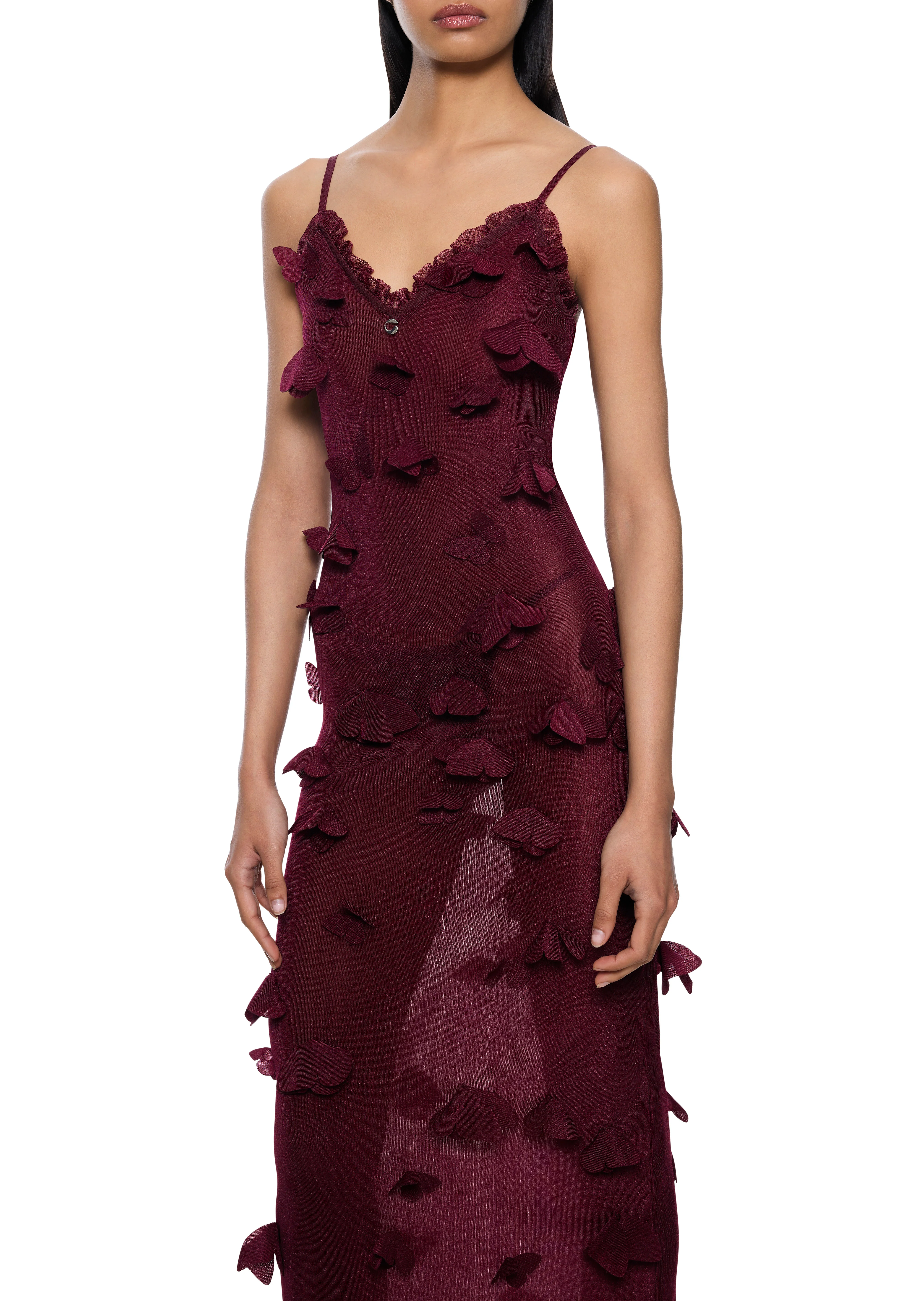 Butterflies Dress - Red - Image 2