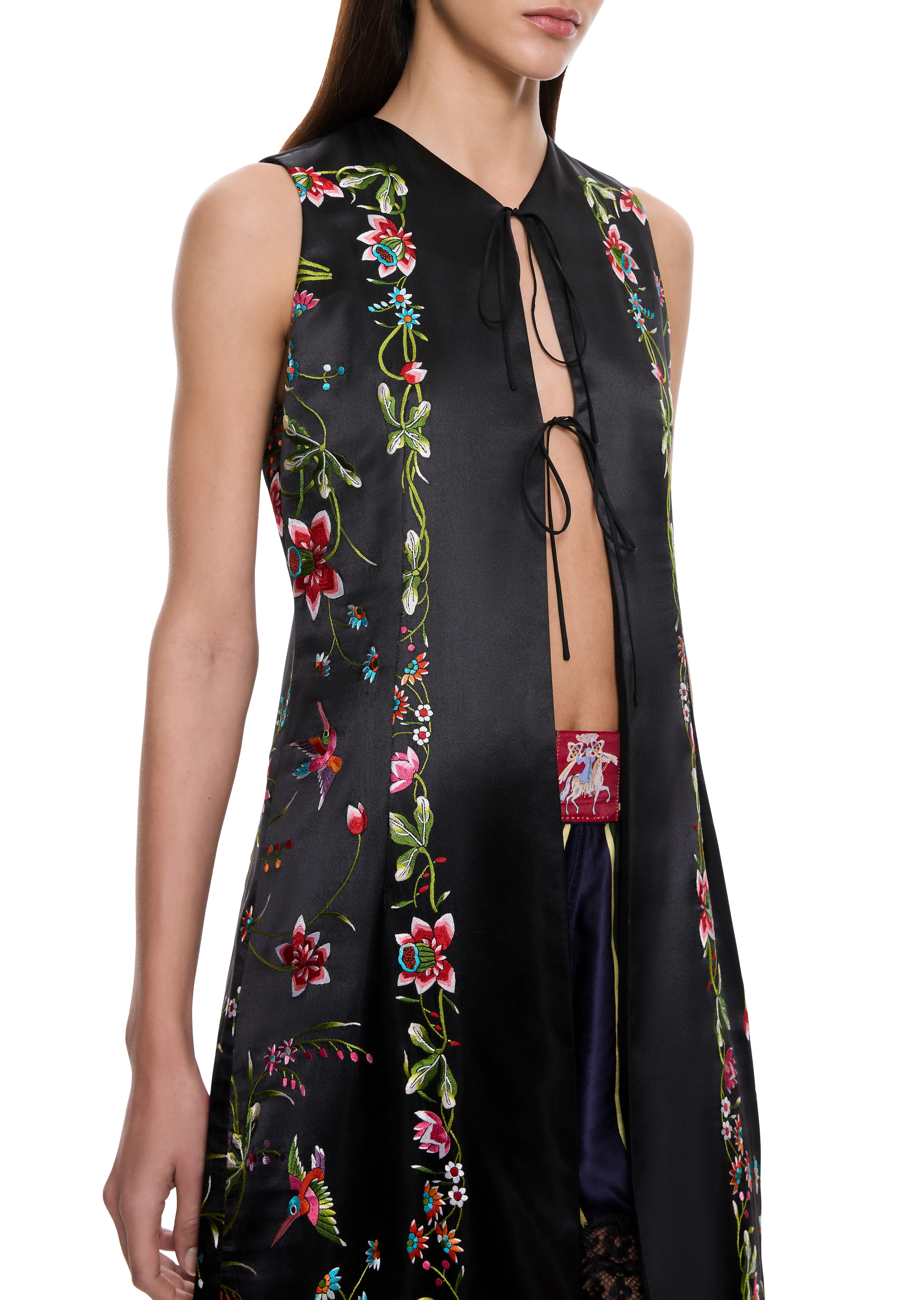 Piano Shawl Demi-Couture Tunic with Fringing - Image 2