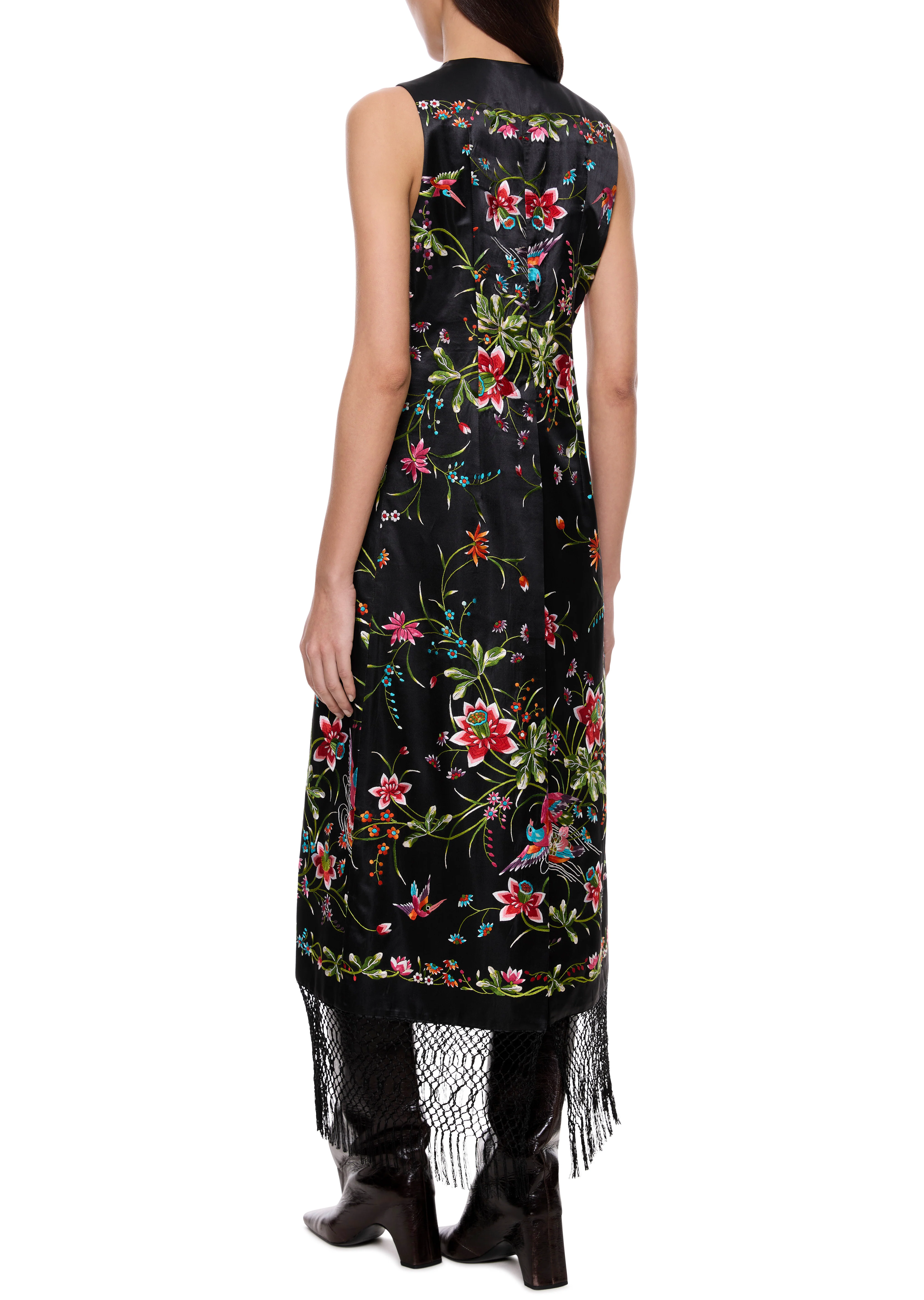Piano Shawl Demi-Couture Tunic with Fringing - Image 4