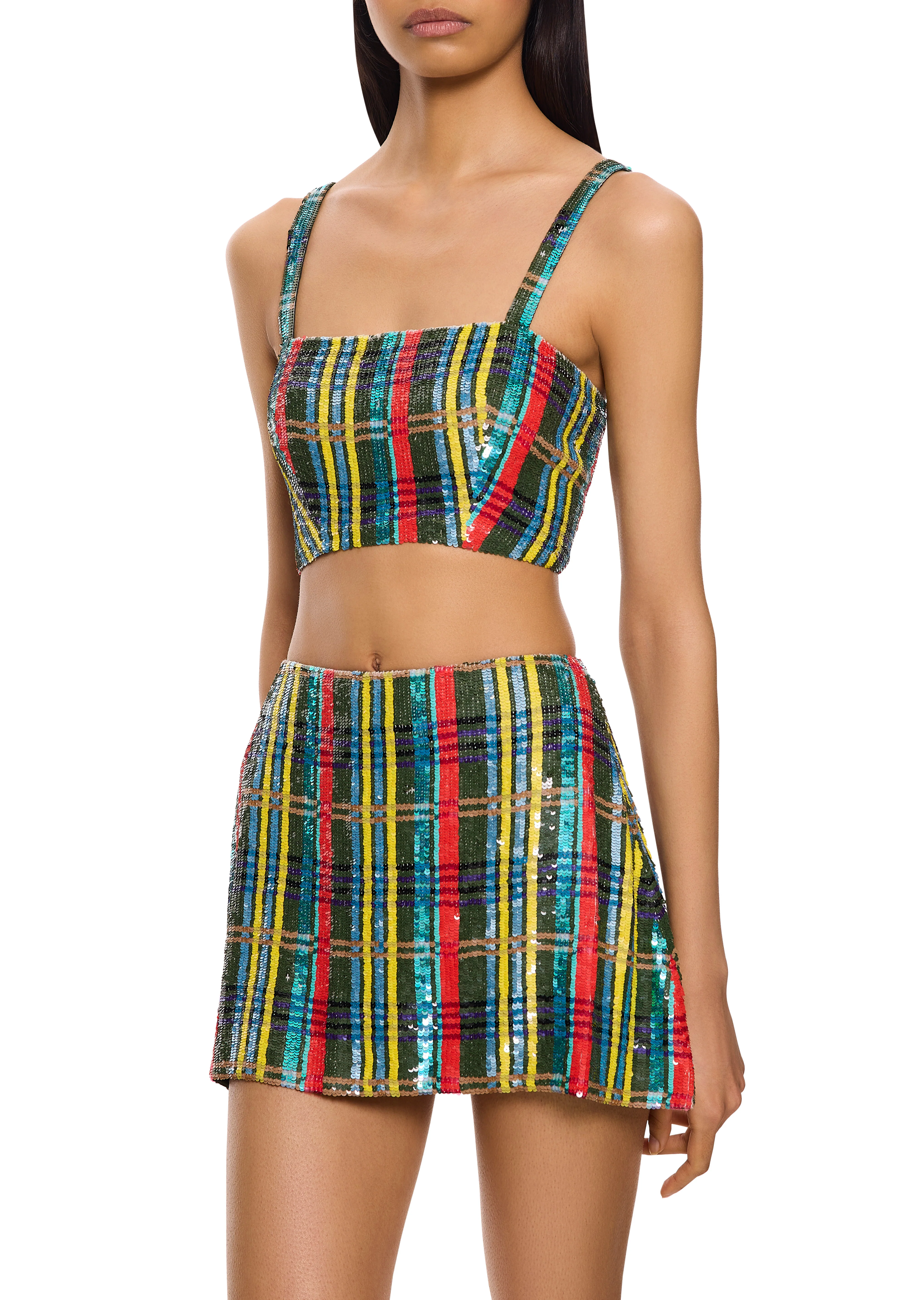 Sequin Plaid Two Set - Image 3