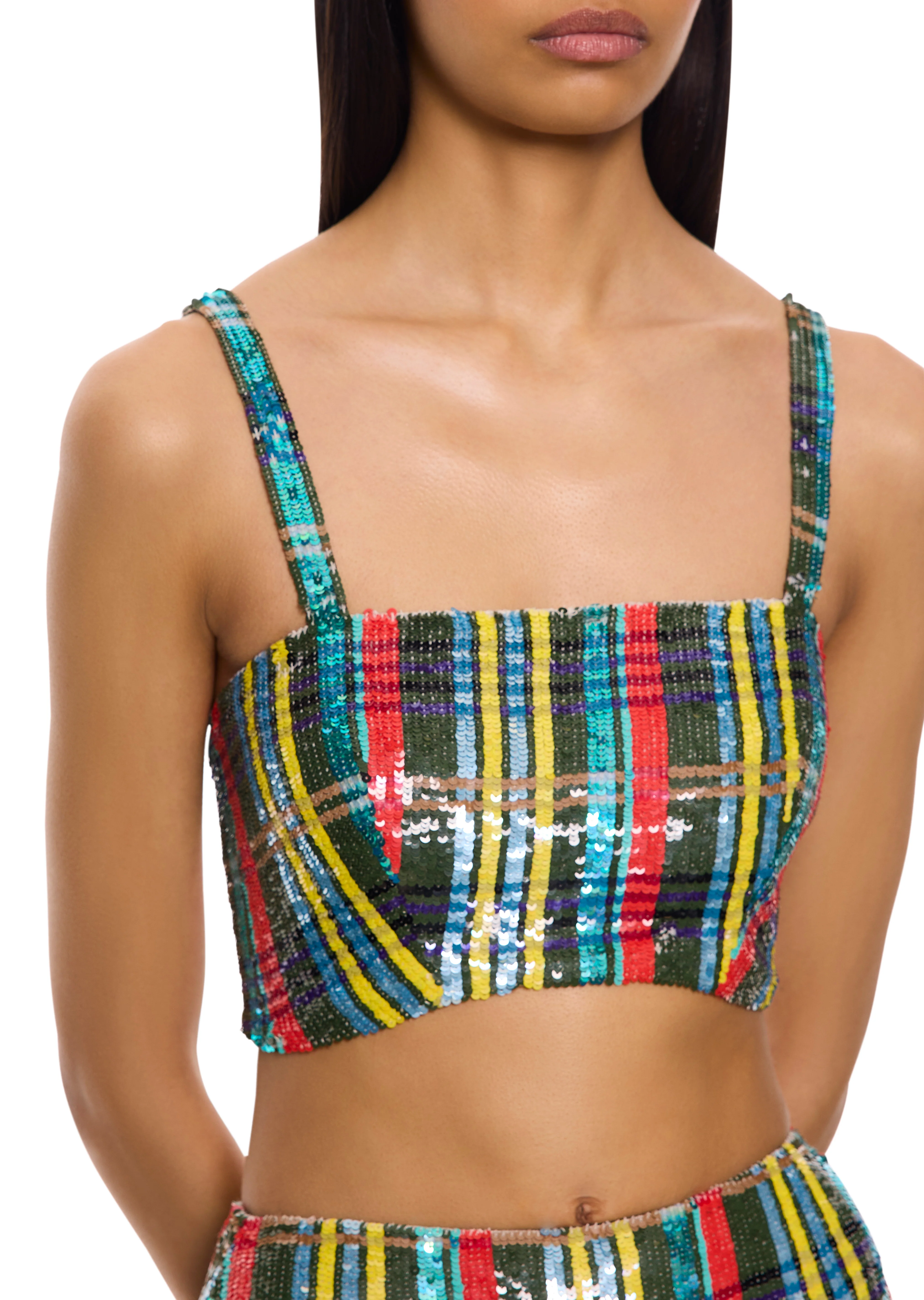 Sequin Plaid Two Set - Image 4