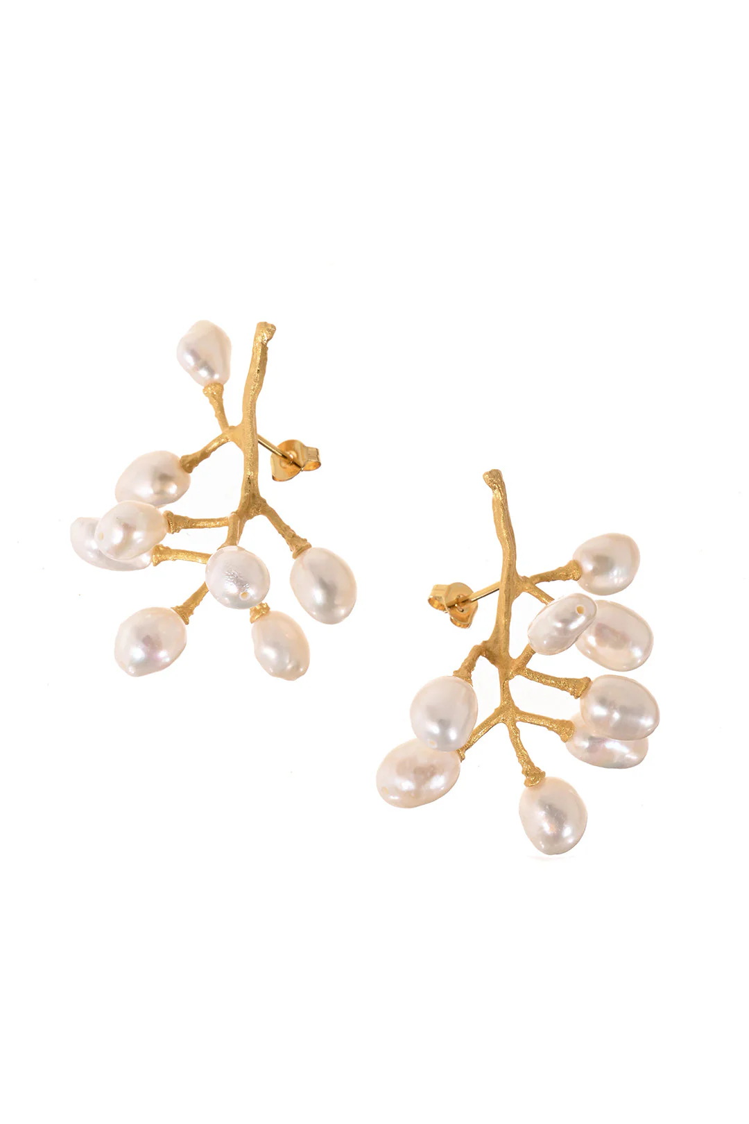 Small Pearls Ear Pins - Image 2