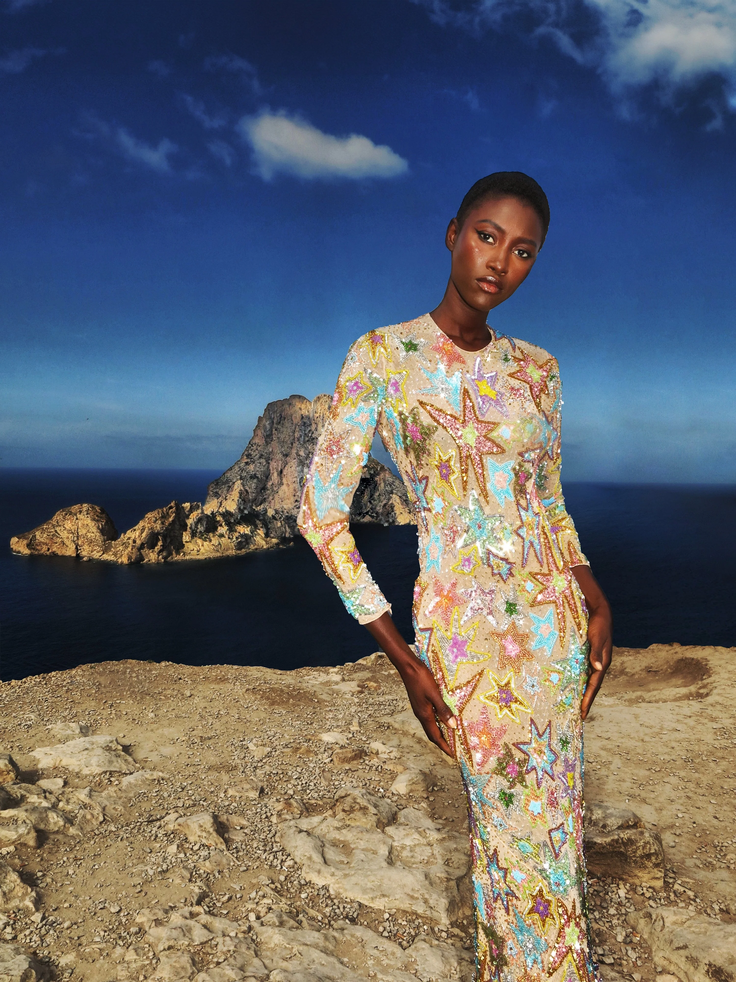 Starina Sequin Embellished Gown - Image 8