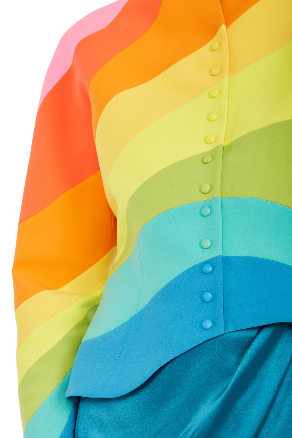 1990's Thierry Mugler Rainbow Jacket - Image 3